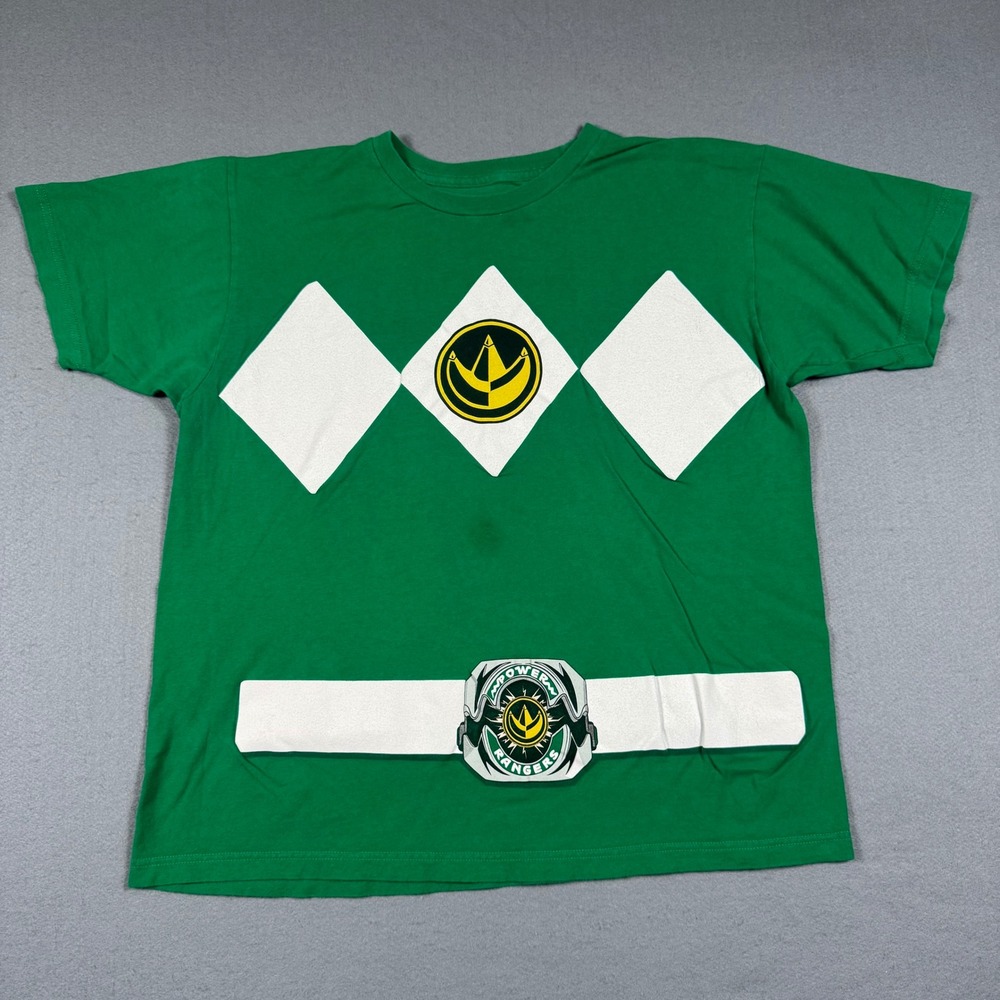 Mighty Morphin Power Rangers Green Ranger Costume T-Shirt Mens Large Graphic Tee